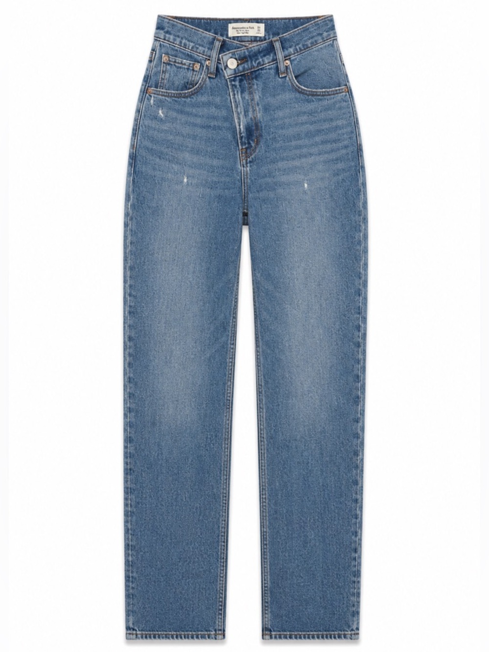 Abercrombie Crossover High Rise 90s Straight Jean | Medium Wash | Size 24S